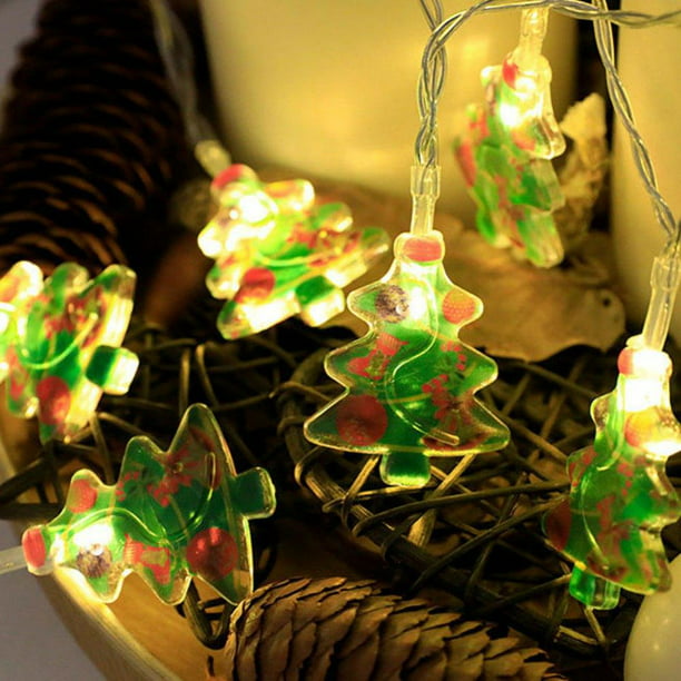 LED Christmas Santa Claus Head String Fairy Light Xmas Party Tree Hanging Decor